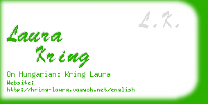 laura kring business card